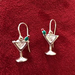 Silpada Sterling Silver Martini Earrings